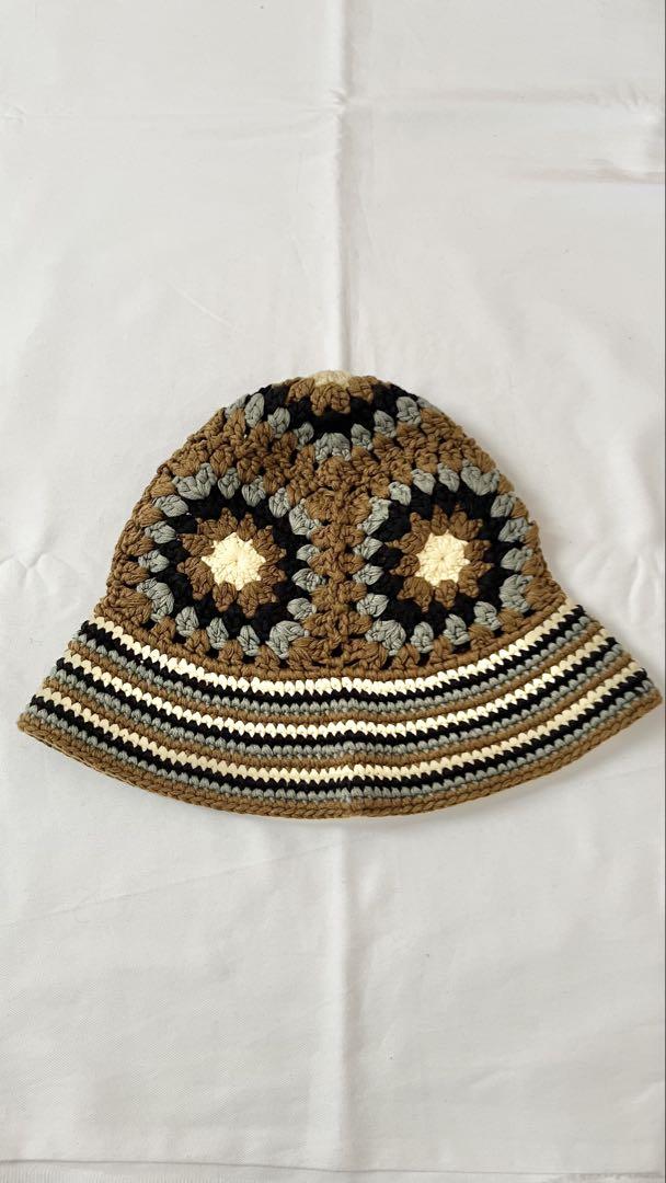 NEW ERA クロシェハット　ブラウン