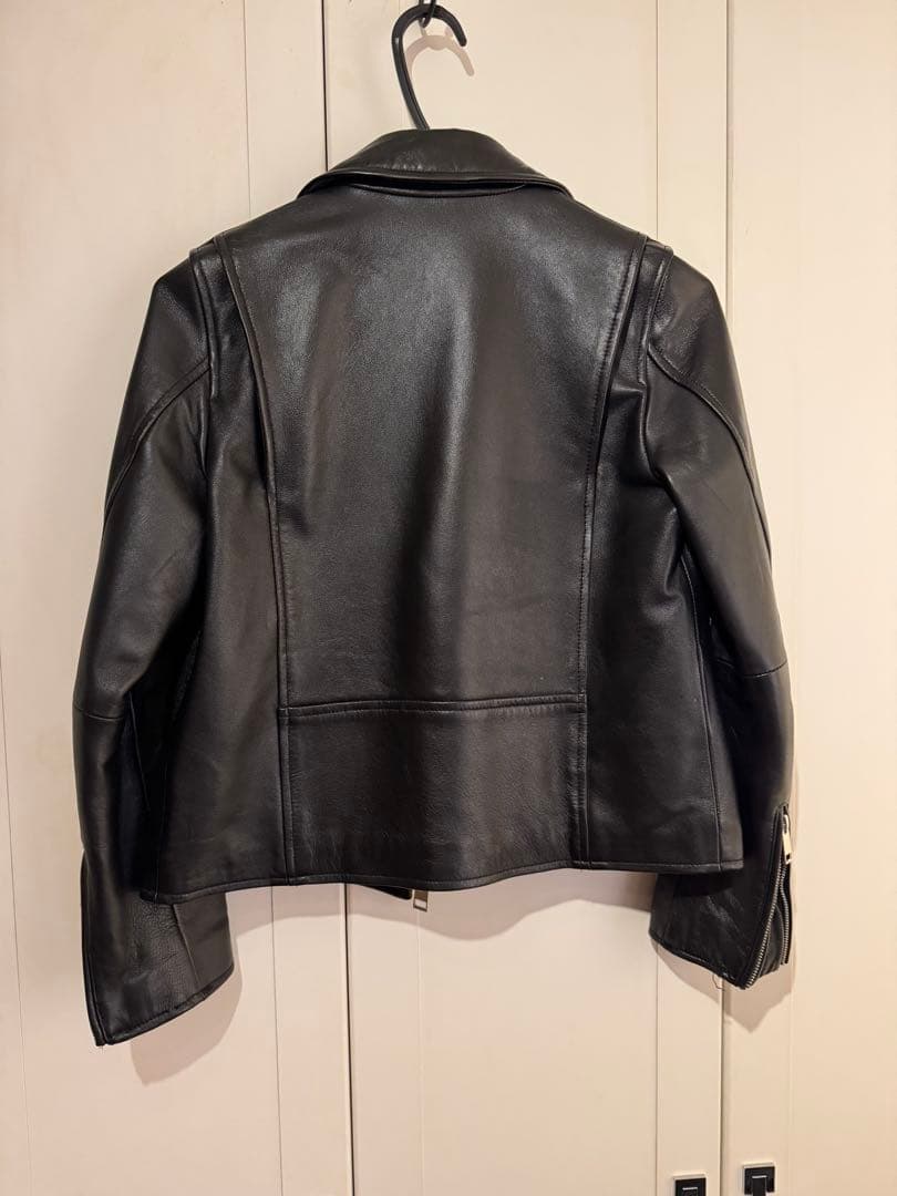 本ラム革ライダースジャケットM・Adam et