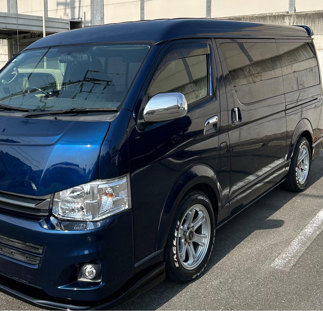 ひろくん ハイエース ウェッズ キーラーフォース ナスカー ホワイトレター