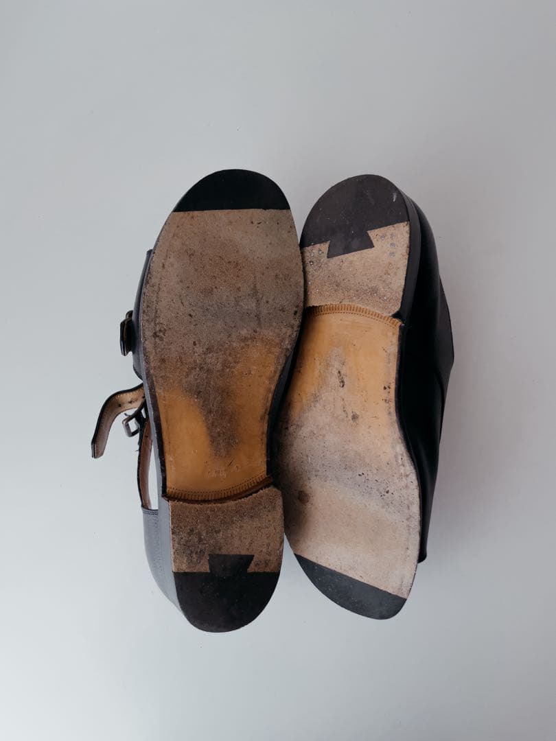 F.LLI Giacometti ダブルモンクサンダル 41 1/2 BLK - メルカリ