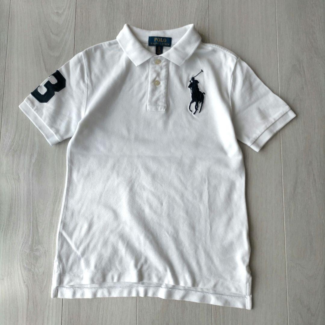 Polo Ralph Lauren ビッグポニー 白 ポロシャツ サイズ8 - メルカリ