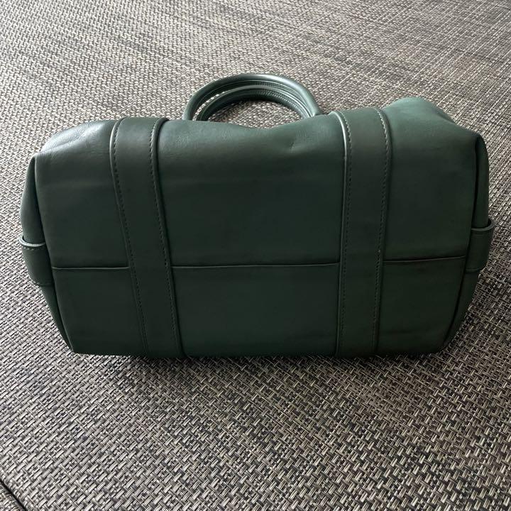 オールドコーチvintage 小物入れ　ポーチ　グリーン 美品 オールドコーチ ☆ USA製 ミニ レザー ショルダーバッグ
