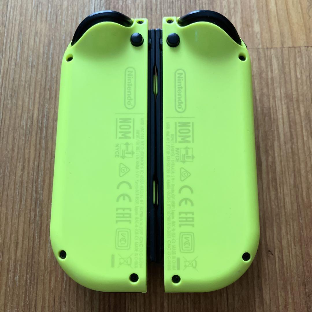 Switch ジョイコン ネオンイエロー×ネオンイエロー カラーストラップ付属