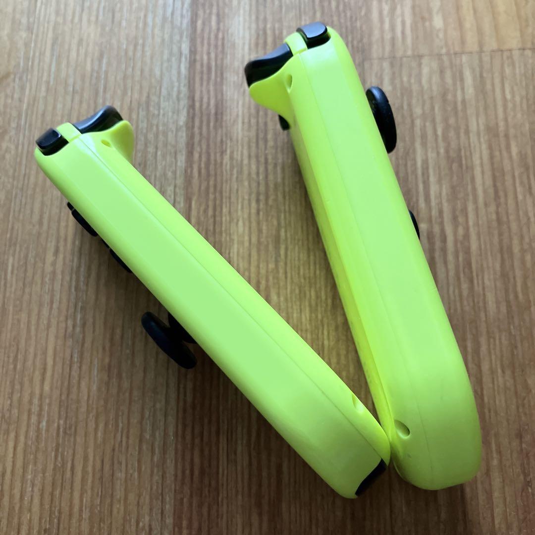 Switch ジョイコン ネオンイエロー×ネオンイエロー カラーストラップ付属