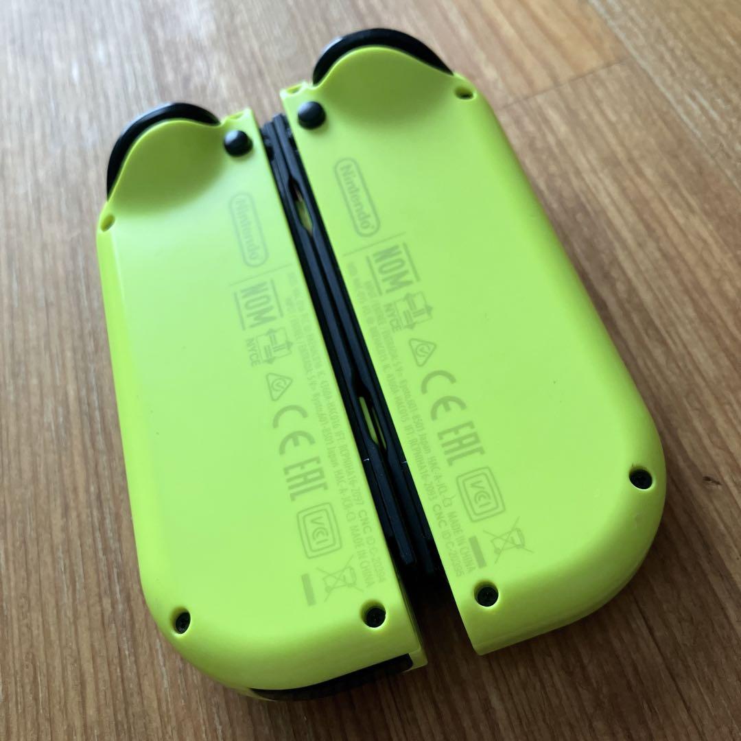 Switch ジョイコン ネオンイエロー×ネオンイエロー カラーストラップ付属