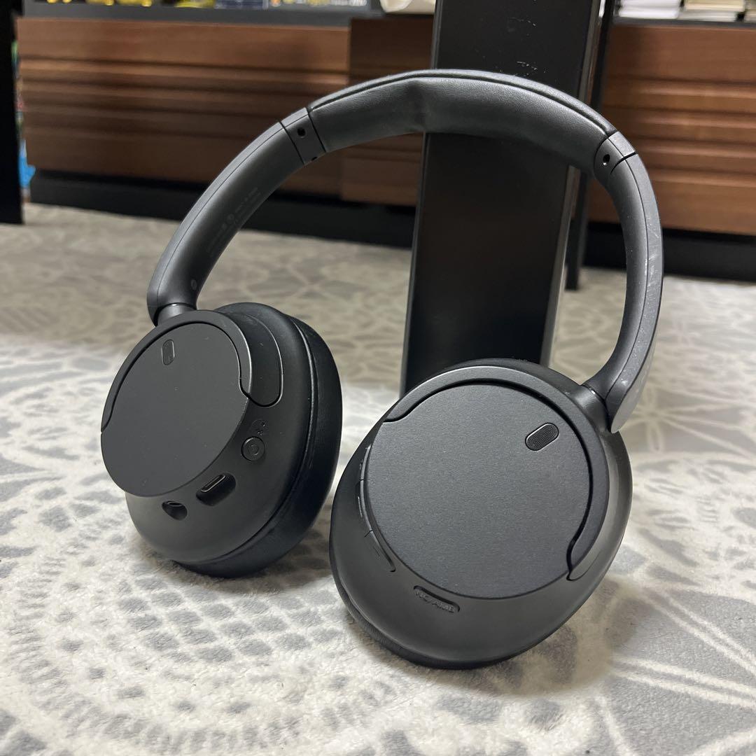 【美品】ソニー ワイヤレスヘッドホン 黒 WH-CH720N ノイキャン