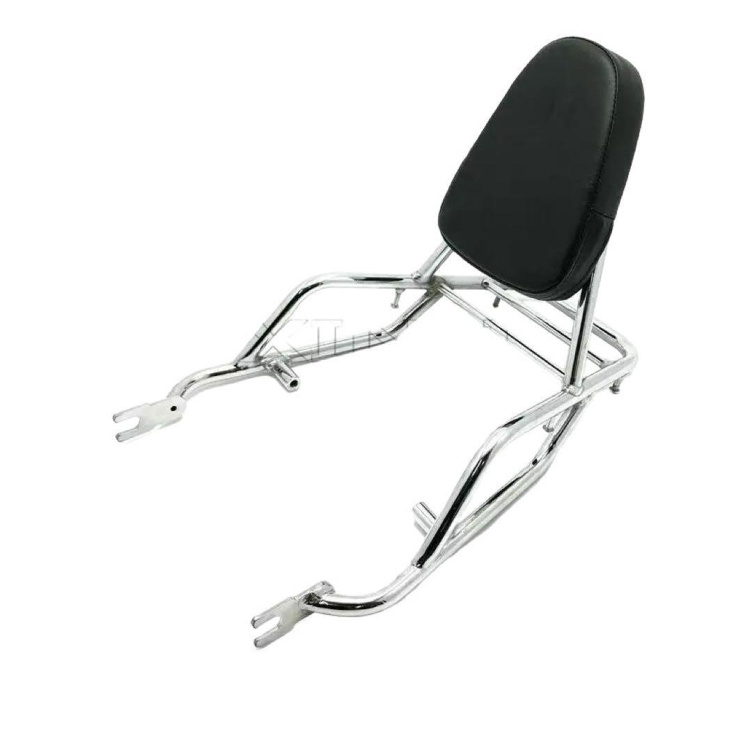 バックレスト付き　リアキャリア　W400W650W800 楽天市場】カワサキ W400 W650 W800 バックレスト付 リア