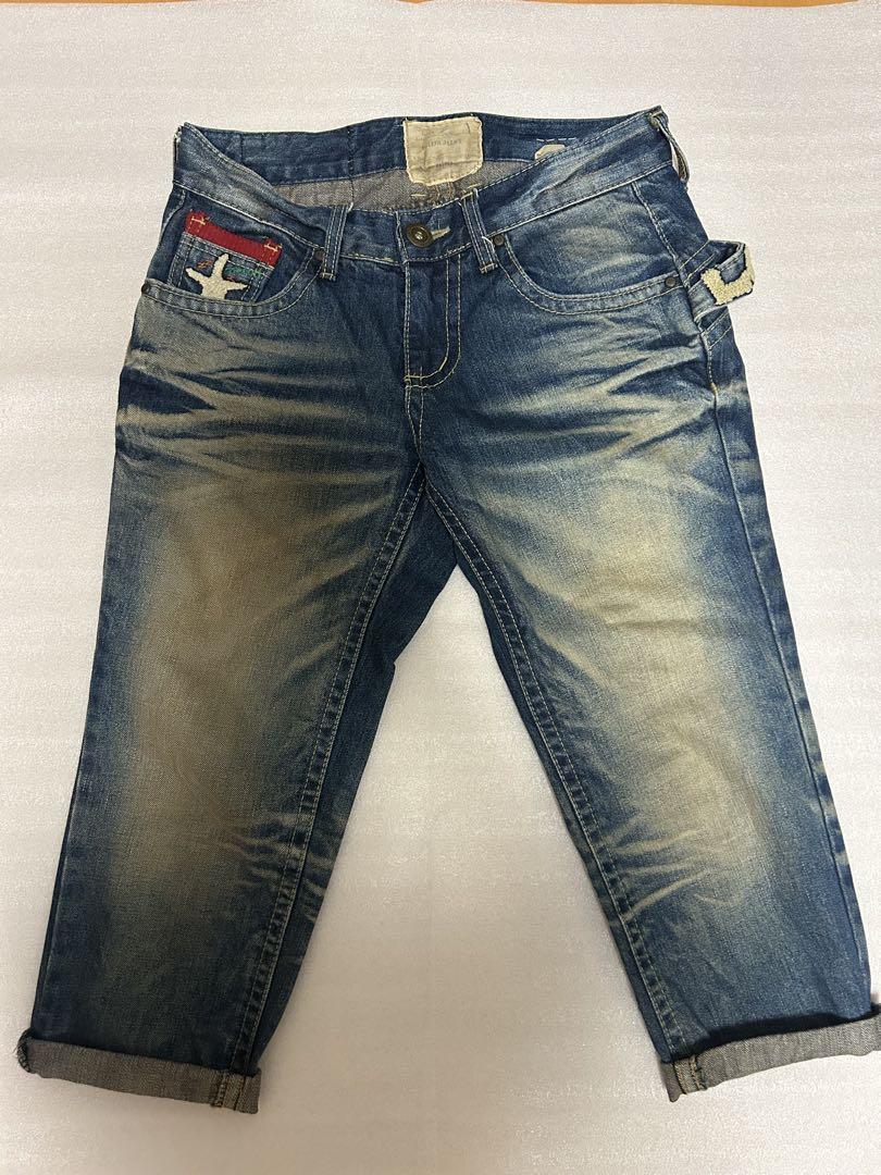 LOLITA JEANS　奈良美智　ジーパン　デニム　サガラ刺繍　インディゴ LOLITA JEANS 奈良美智 ジーパン デニム サガラ刺繍 インディゴ