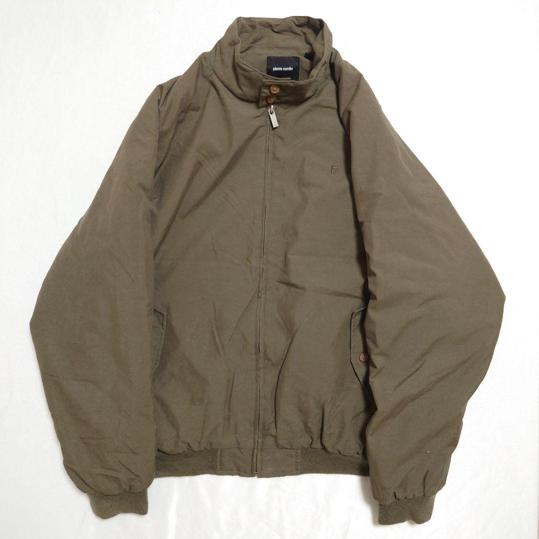 ピエールカルダン☆MA1風ジップアップバルーンジャケット新品☆38 80's〜 Pierre cardin ピエールカルダン 激レア 黒ボディ
