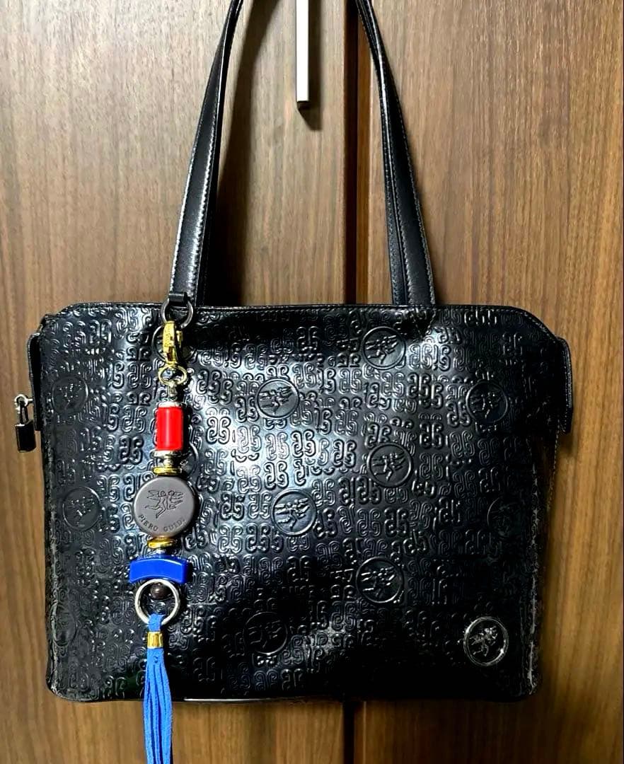 げピエログイディ 総ロゴデザイン キーチャーム ショルダーバッグPIERO GUIDI