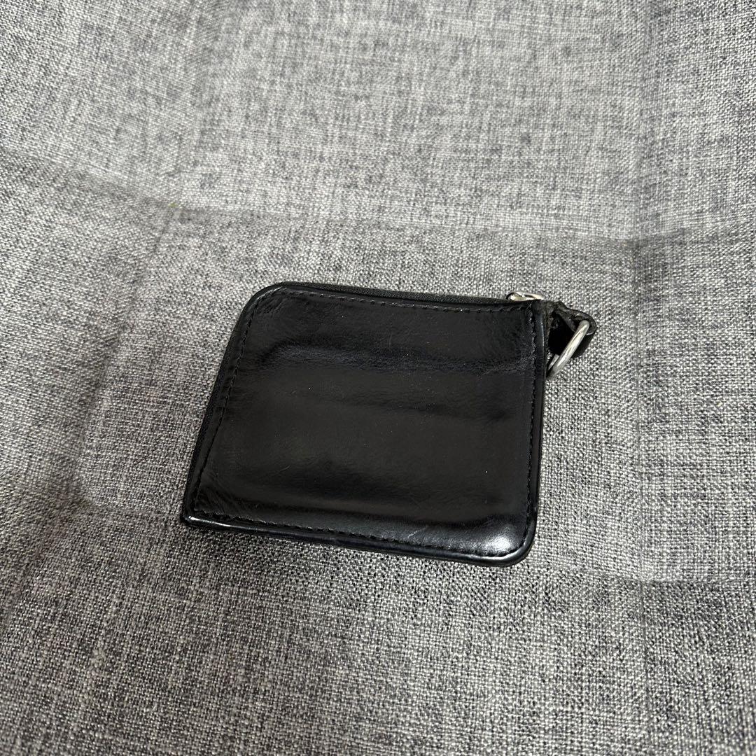 HTC カードケース 財布 ミニウォレット ブラック　　スタッズ アメカジ