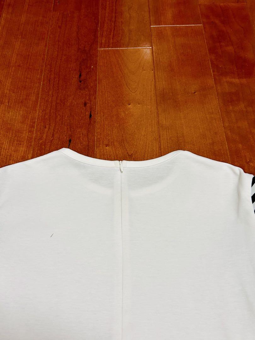 ボーダーズアットバルコニー PUFF SLEEVE TEE ホワイト 36