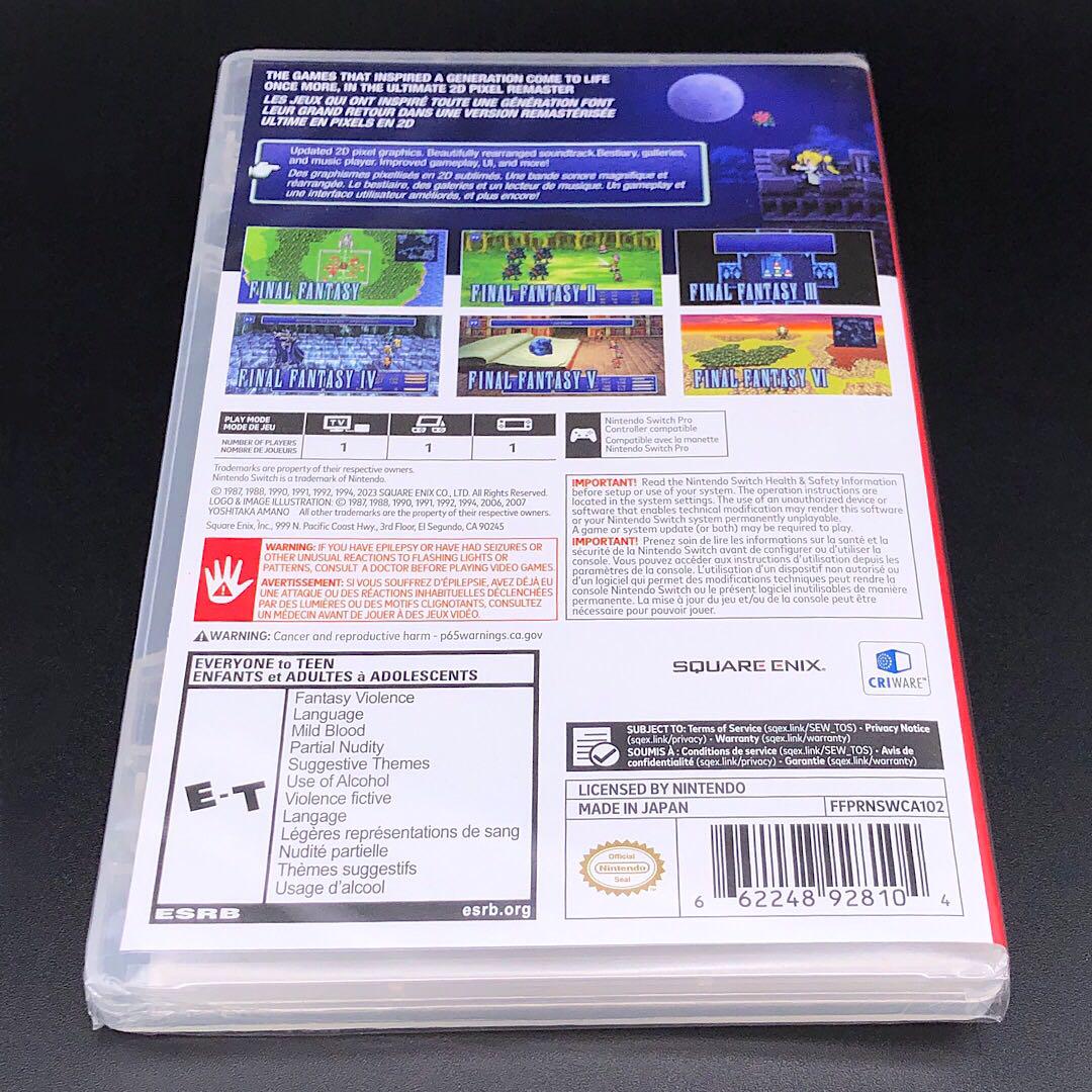 ファイナルファンタジー I-VI ピクセルリマスター 輸入版 switch
