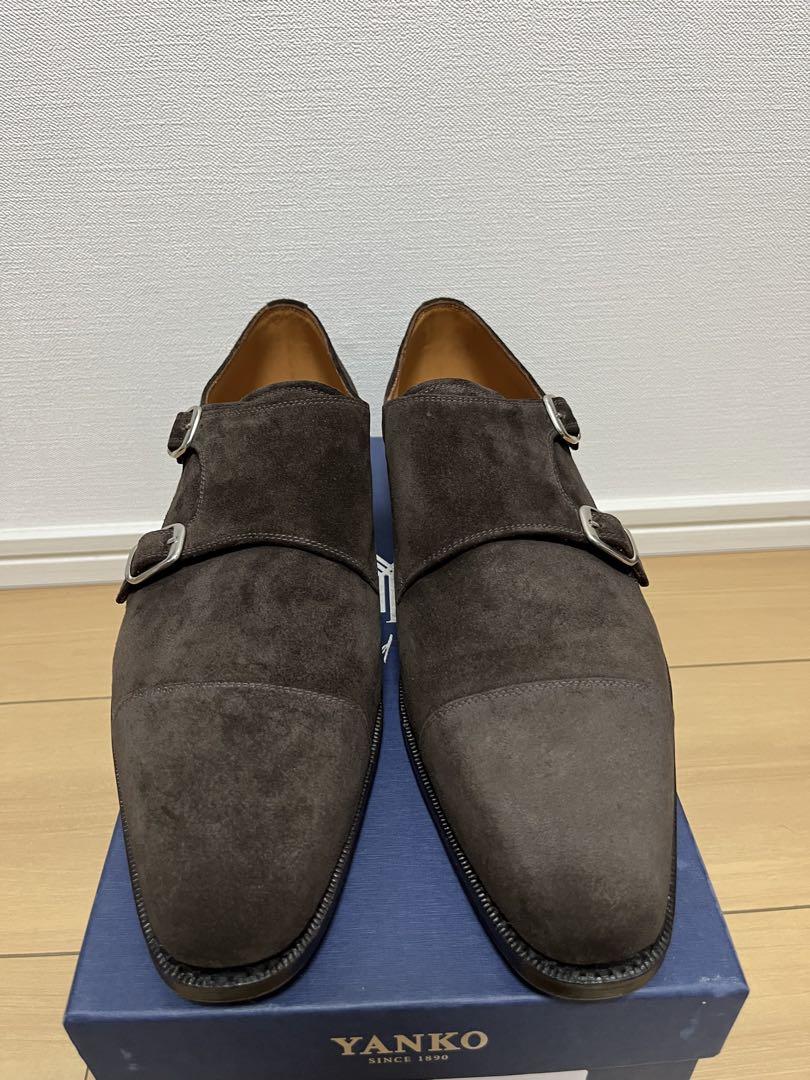 【未使用/サイズ9.0】、YANKO、スウェード、ダークブラウン
