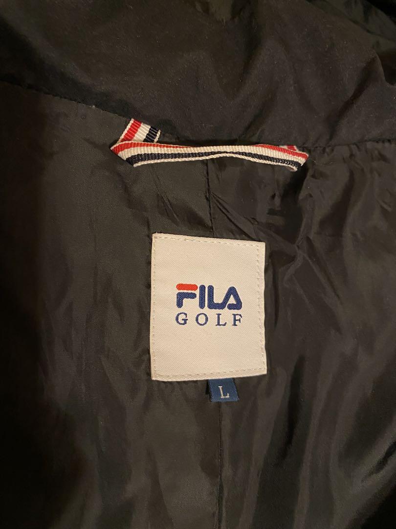 FILA GOLF フィラゴルフ レディース プレミアムダウンコート ブラック FILA GOLF フィラゴルフ レディース プレミアムダウンコート