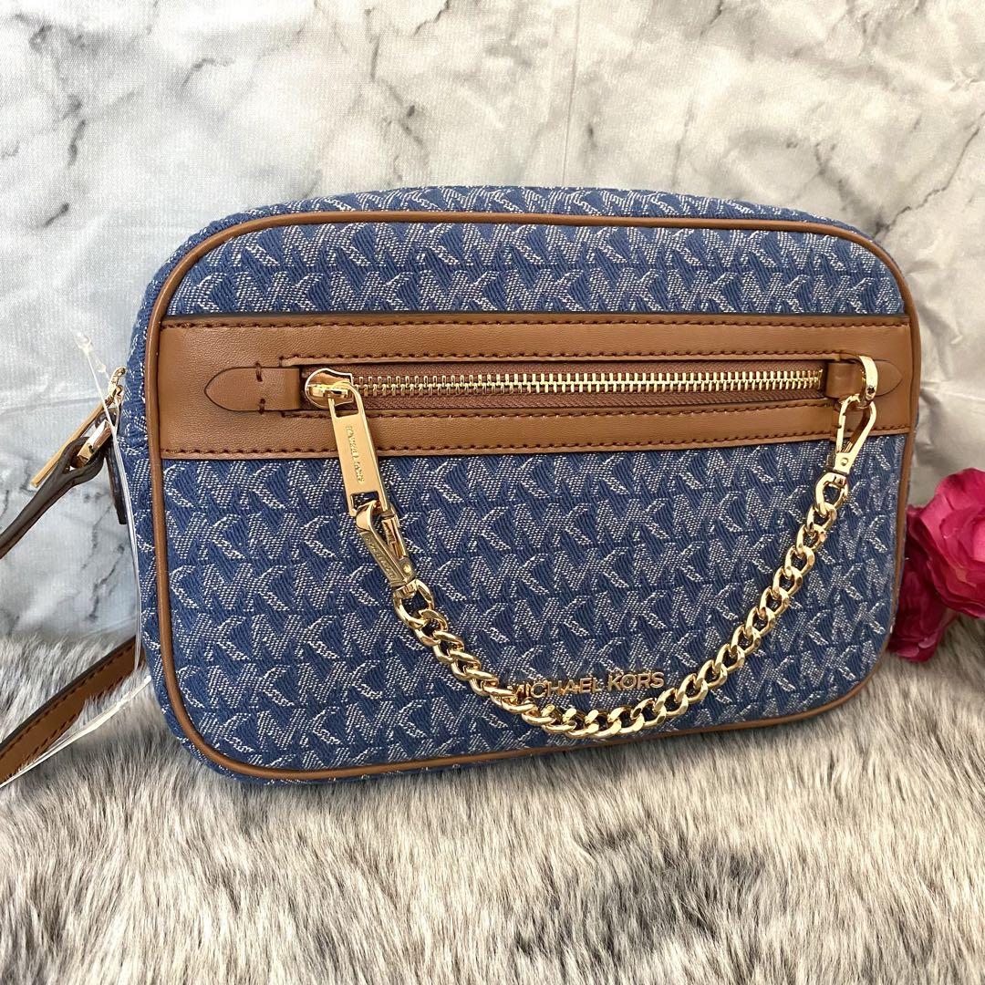 新品☆MICHAEL KORS  デニム  シグネチャー ショルダーバッグ