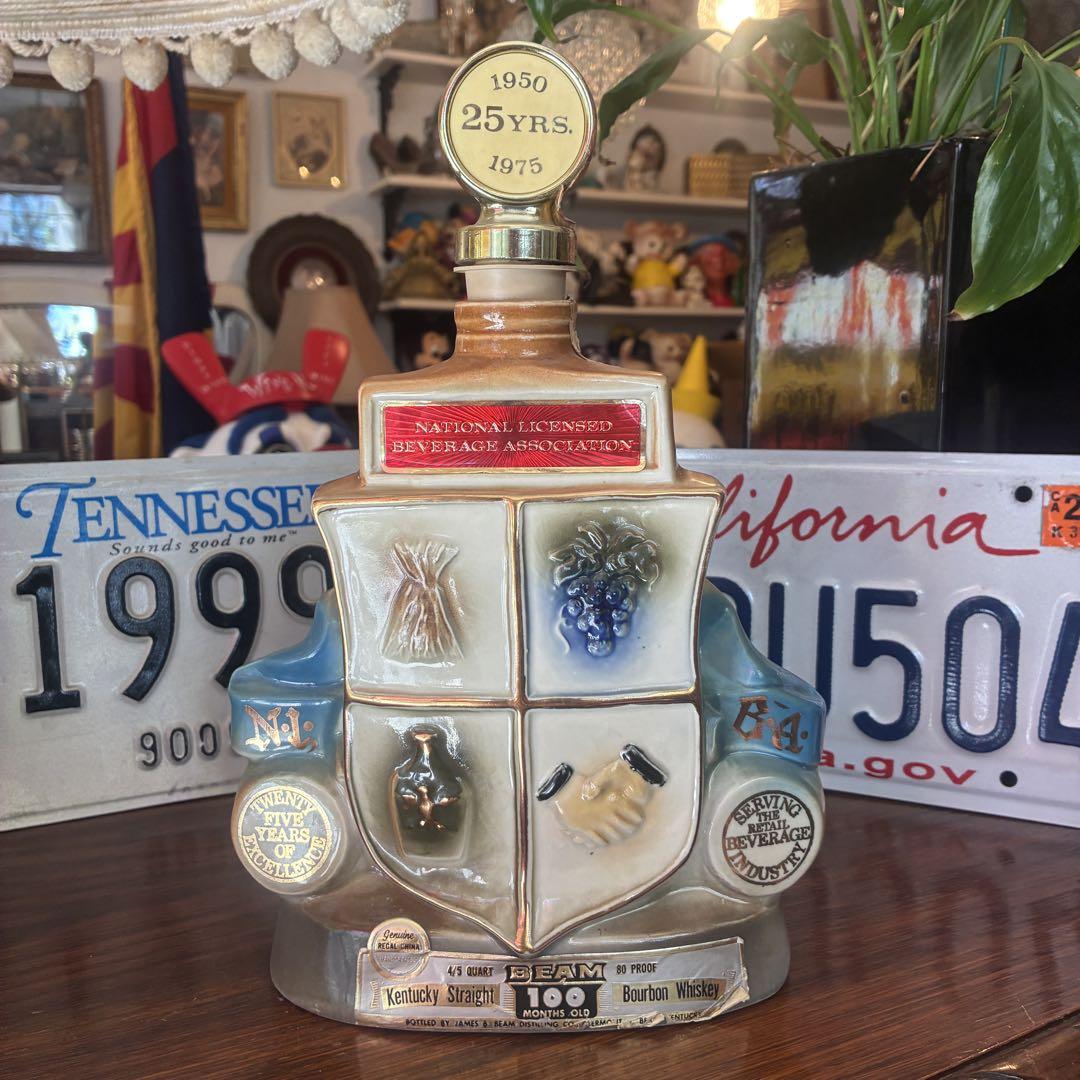 70's 1974ジンビームデカンタアメリカアンティーク　USAヴィンテージ雑貨