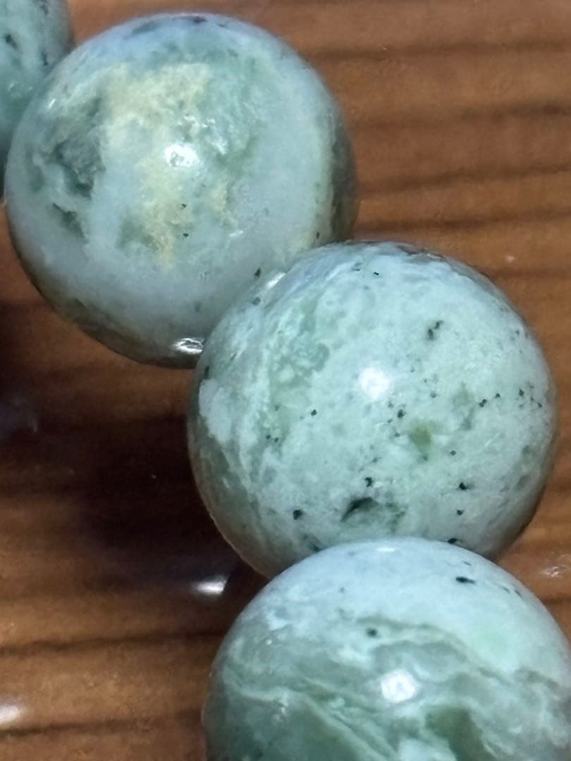 日高翡翠ブレスレット 高品質日本の石目立った傷や汚れなし