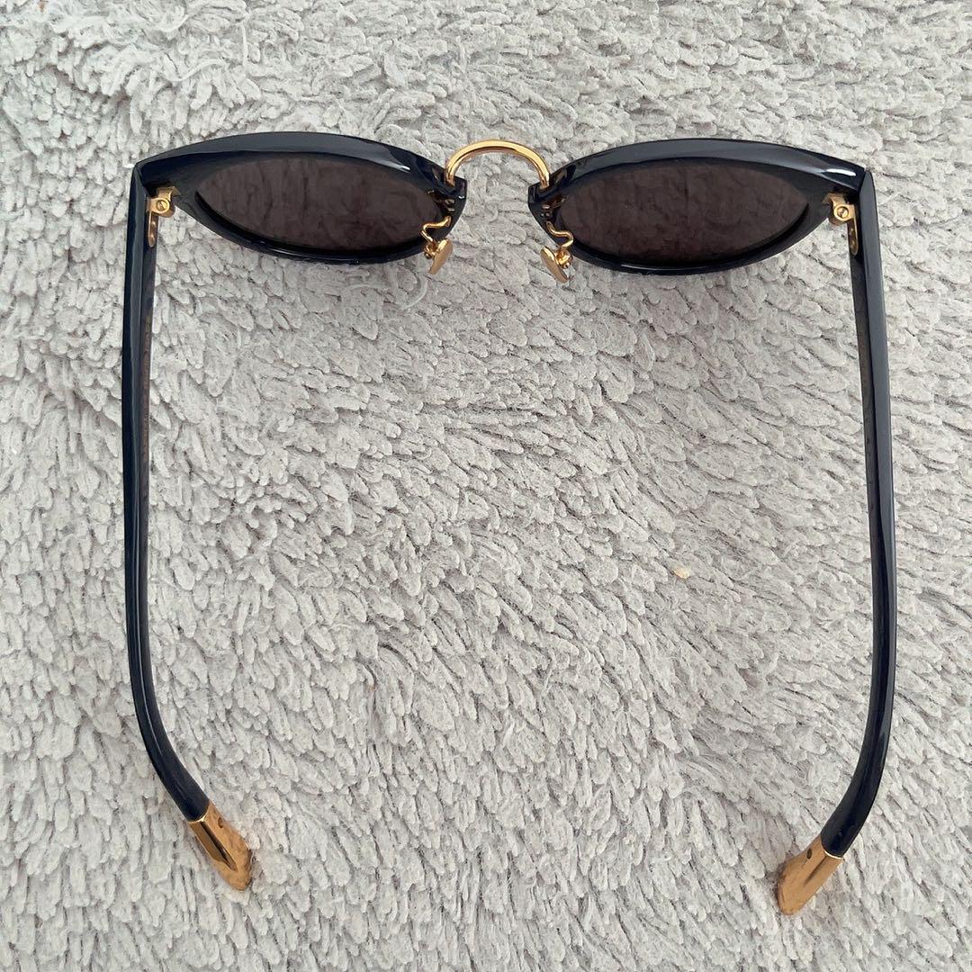 A.D.S.R ネイビー ゴールド サングラス 美品