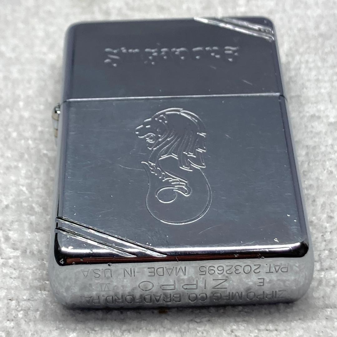 ★ZIPPOライター★シンガポール マーライオン 1990年製 着火OK