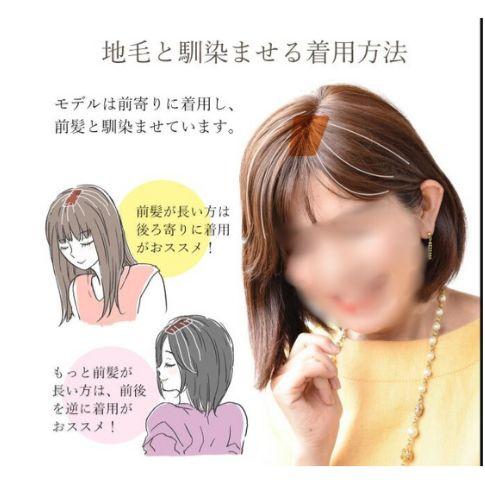 人毛ミックスヘアピース