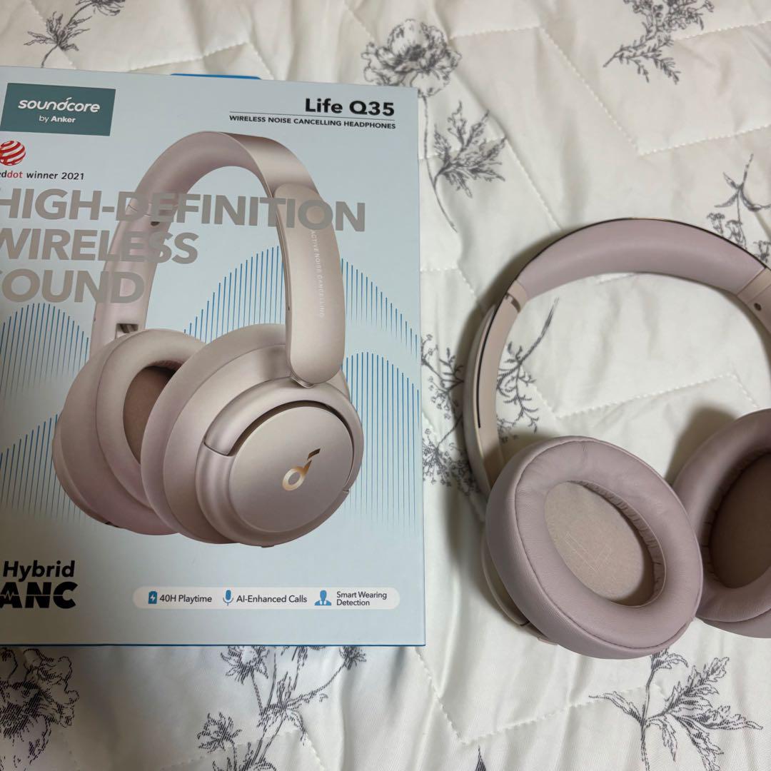 Anker SoundcorelifeQ35 ピンク ヘッドホン