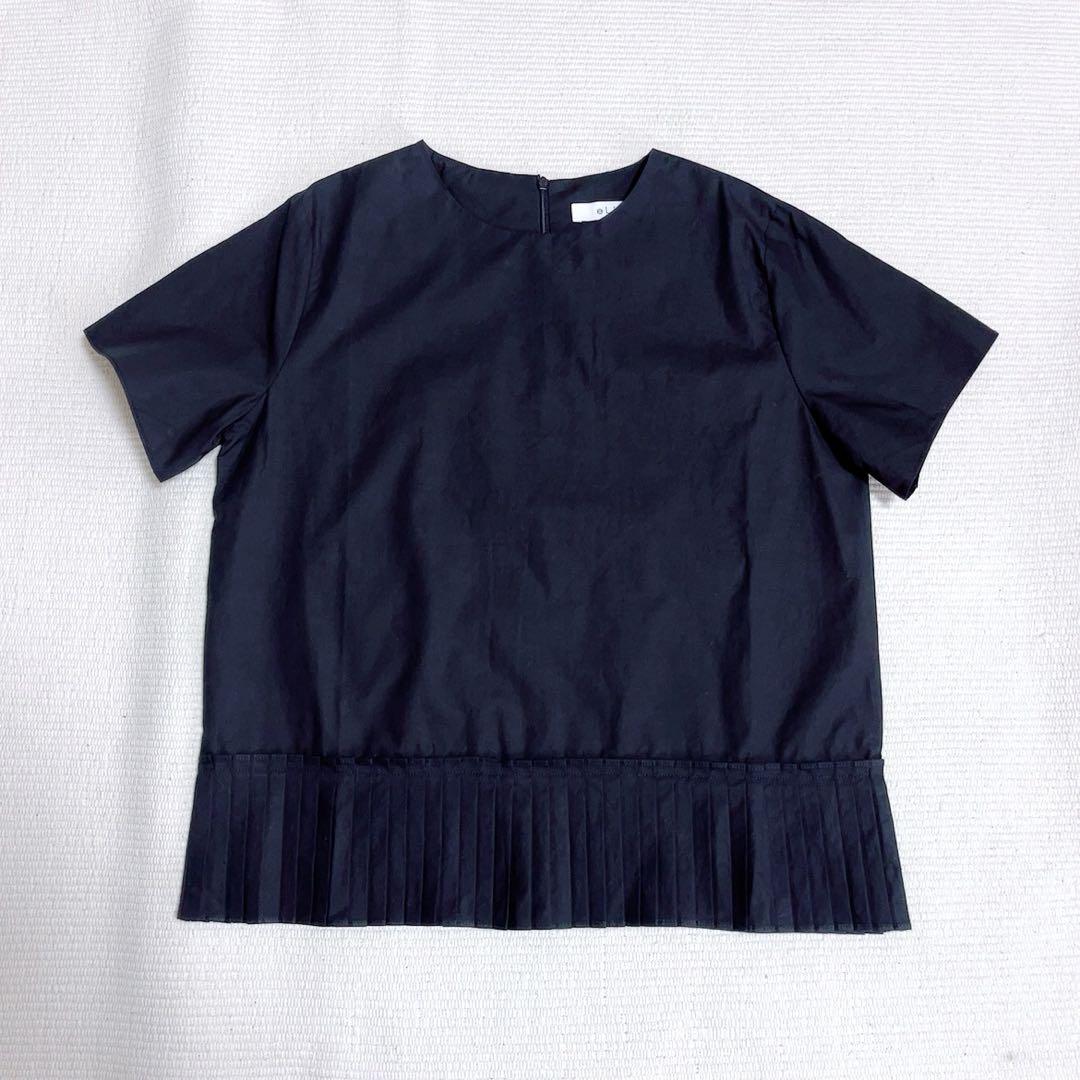 タグ付き　ella_selectshop エラ　裾プリーツプルオーバー ブラウス