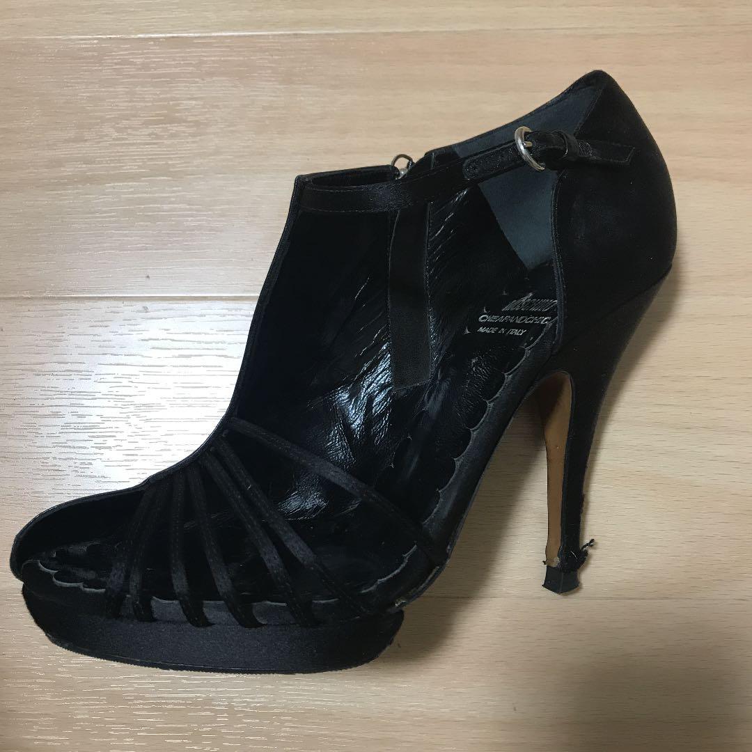 【Moschino】100mmレザーパンプス ☆値下げしました☆MOSCHINO/パンプス