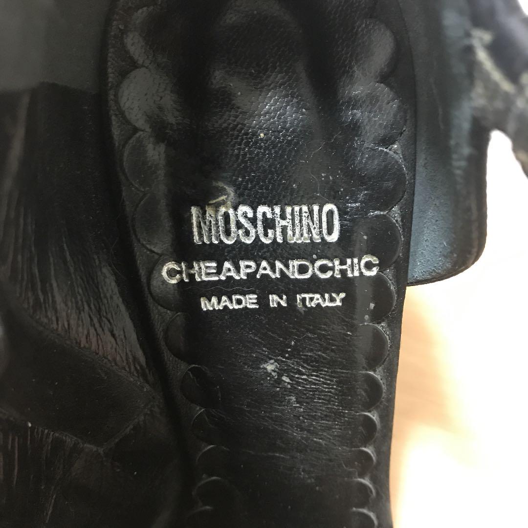 【Moschino】100mmレザーパンプス ☆値下げしました☆MOSCHINO/パンプス