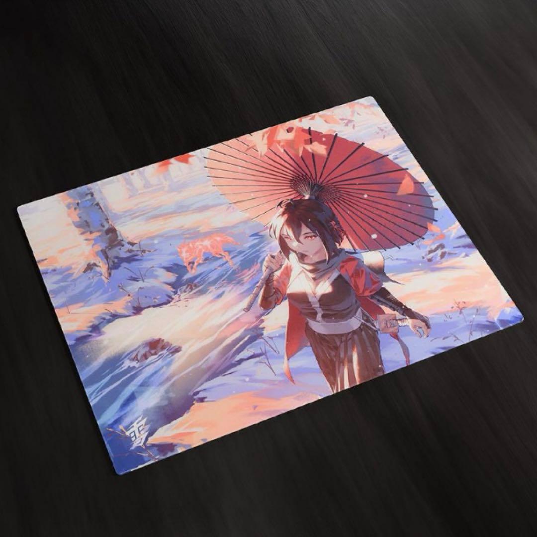 Yuki Aim Glass Mousepad Kitsune Large