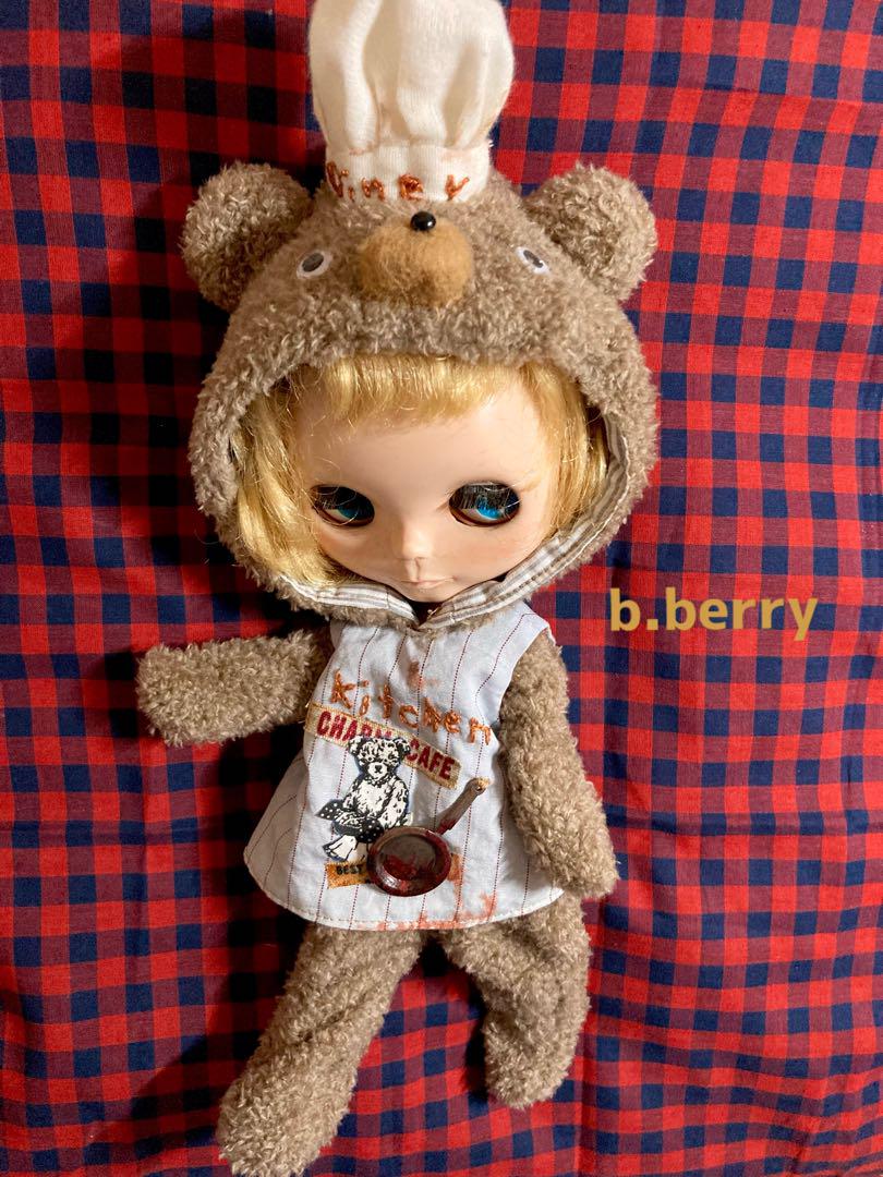ブライス　ICドール　アウトフィット 服　きぐるみ　　クマ　ホラー系