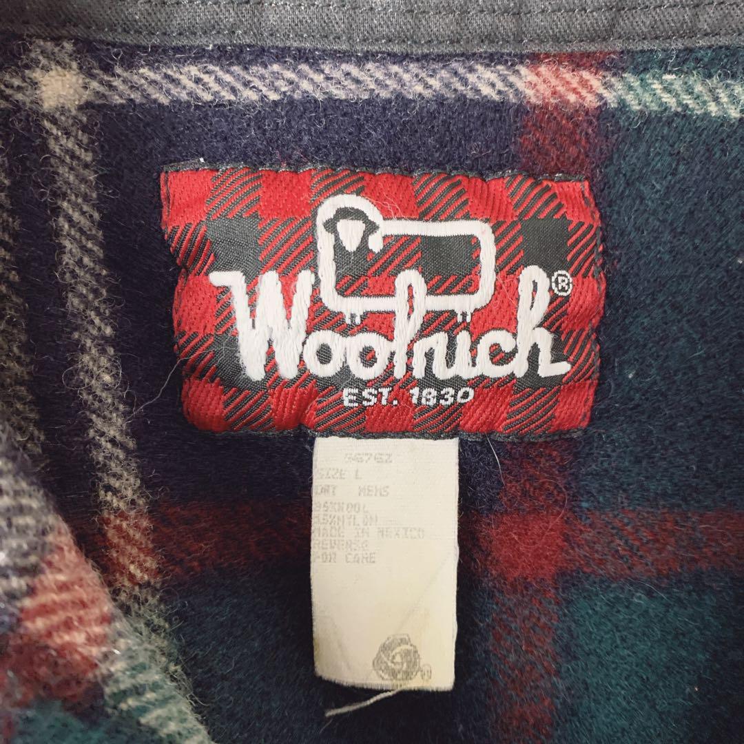 Wool rich ヘビーウェイト　ネルシャツ　ブランケット　メキシコ製　90s