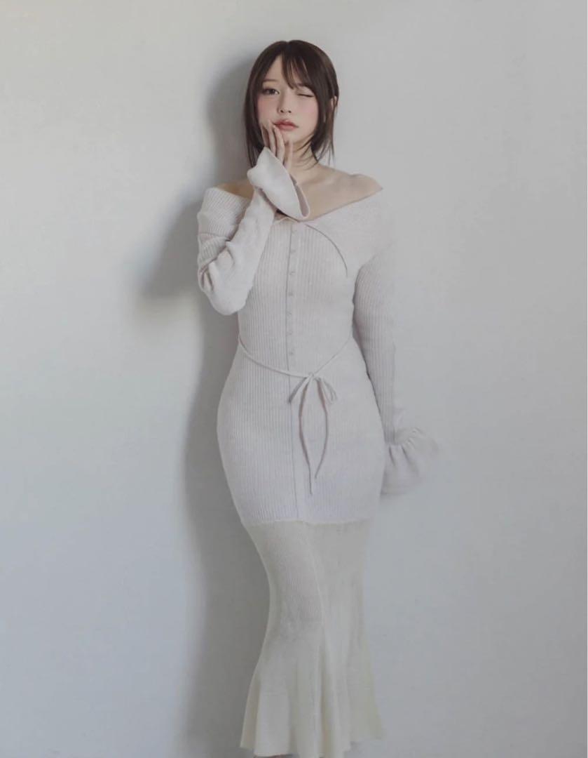Andmary Emma silky dress 即発送24時間