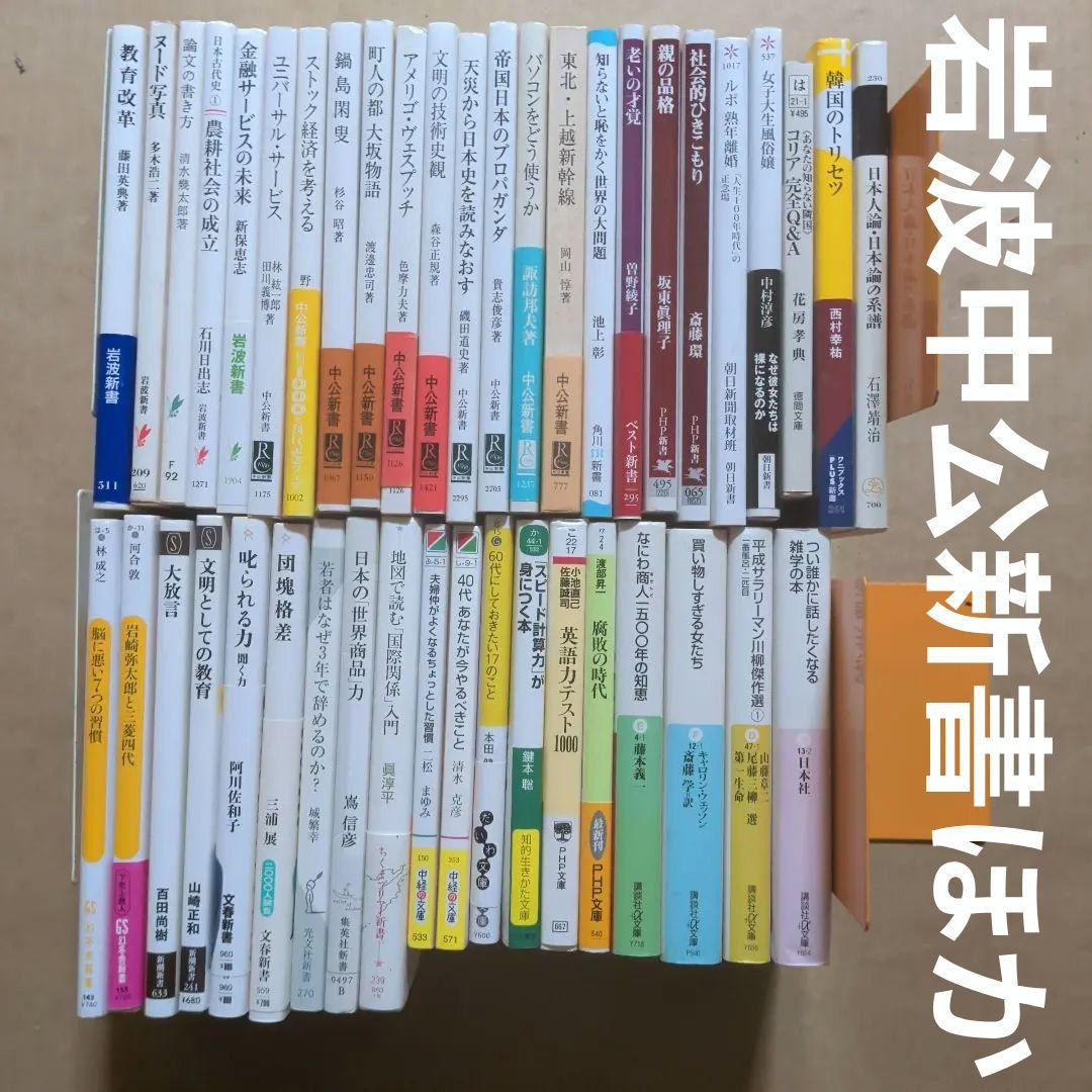 岩波新書 中公新書 新潮新書 講談社＋α文庫 新書まとめ 政治経済外交社会金融傷や汚れあり