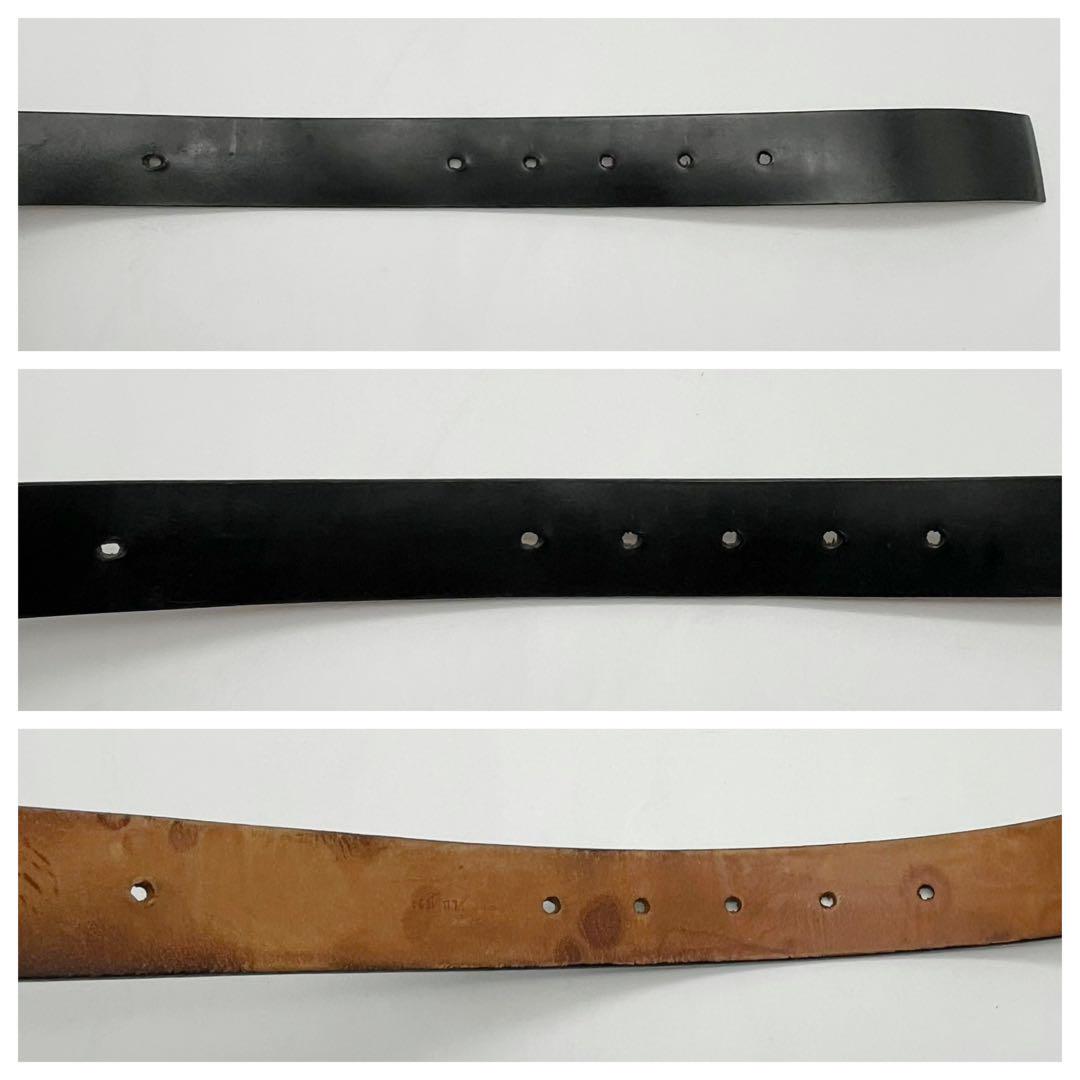 【鑑定済】ルイヴィトン イニシャル サンチュール　ベルト 黒 100/40