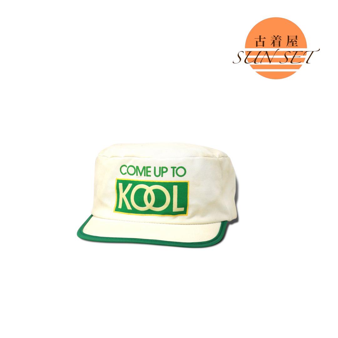 80s 米国製 KOOL ビンテージ キャップ 企業 タバコ プリント 雰囲気系
