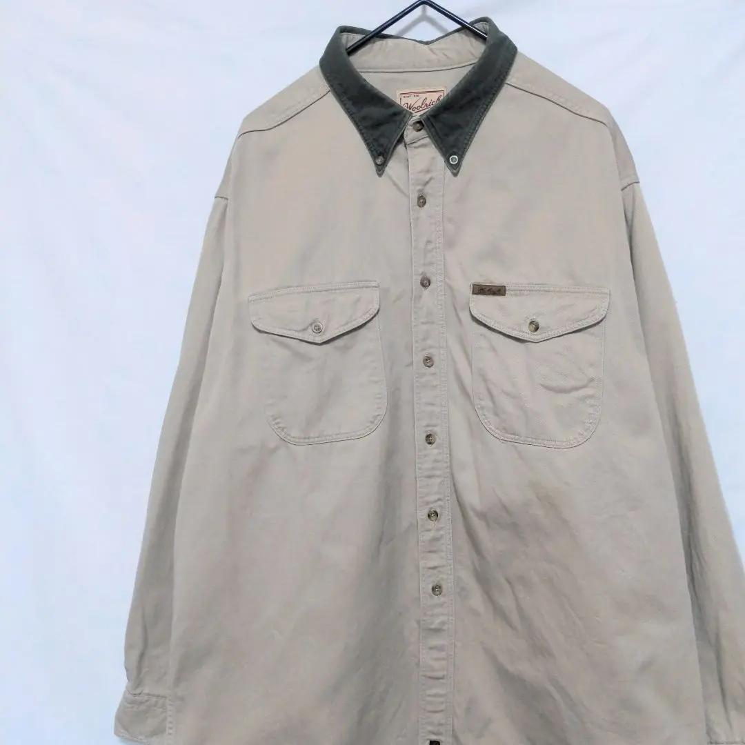 US古着 90s ウールリッチ USA製 シャツ コットン 厚手 ビッグサイズ US古着 90s ウールリッチ USA製 シャツ コットン 厚手 ビッグ