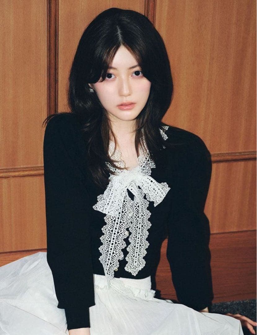 snidel レースボウタイカーディガン SIZE Snidel