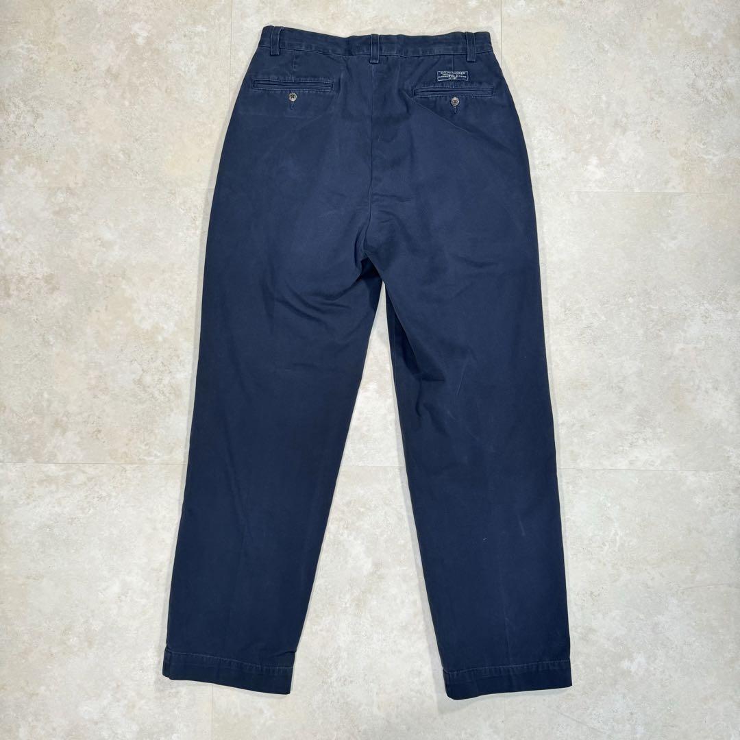 90s \"Ralph Lauren\" 2タック チノパンツ w30 l30