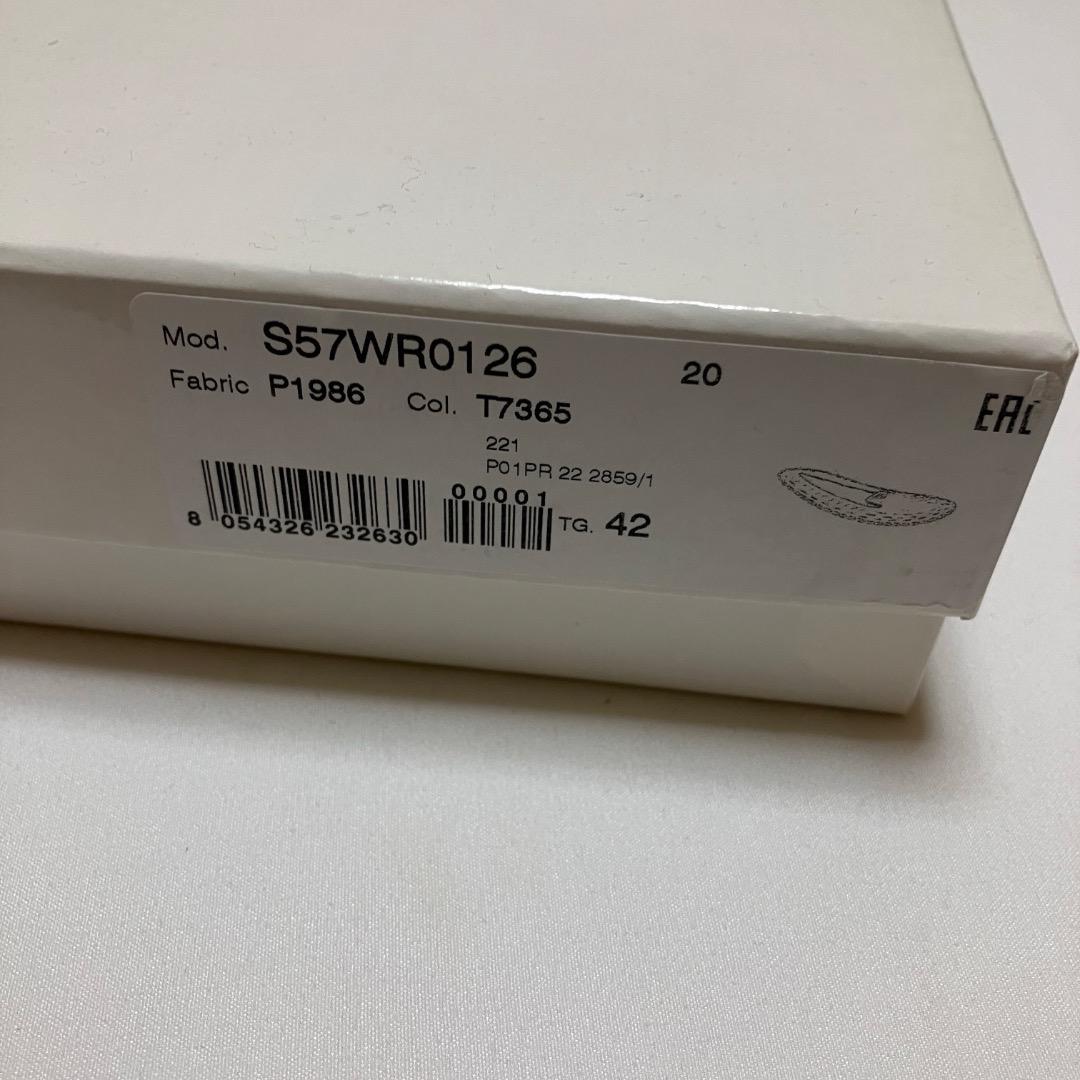 新品 42 マルジェラ 22ss ブランドロゴ スリッポン サンダル 17510