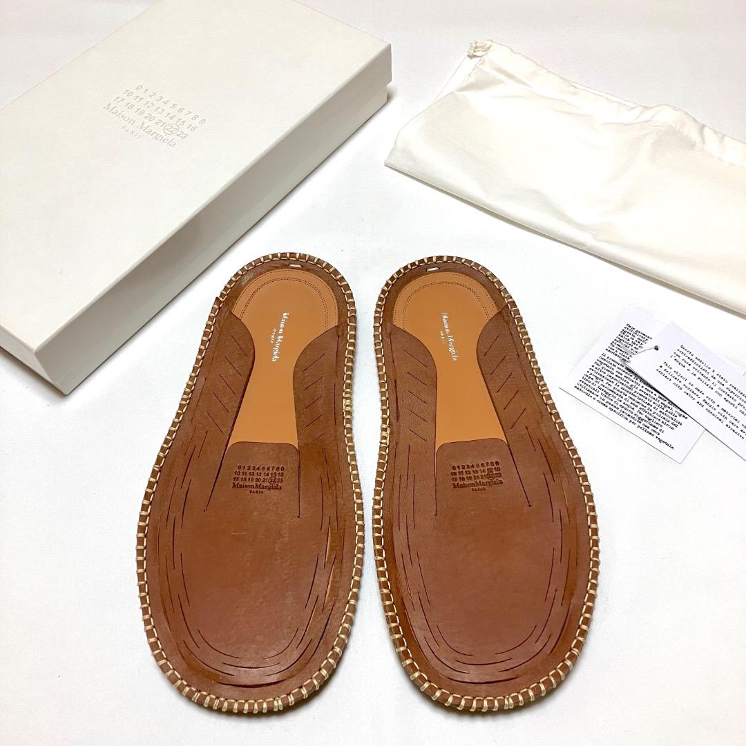 新品 42 マルジェラ 22ss ブランドロゴ スリッポン サンダル 17510