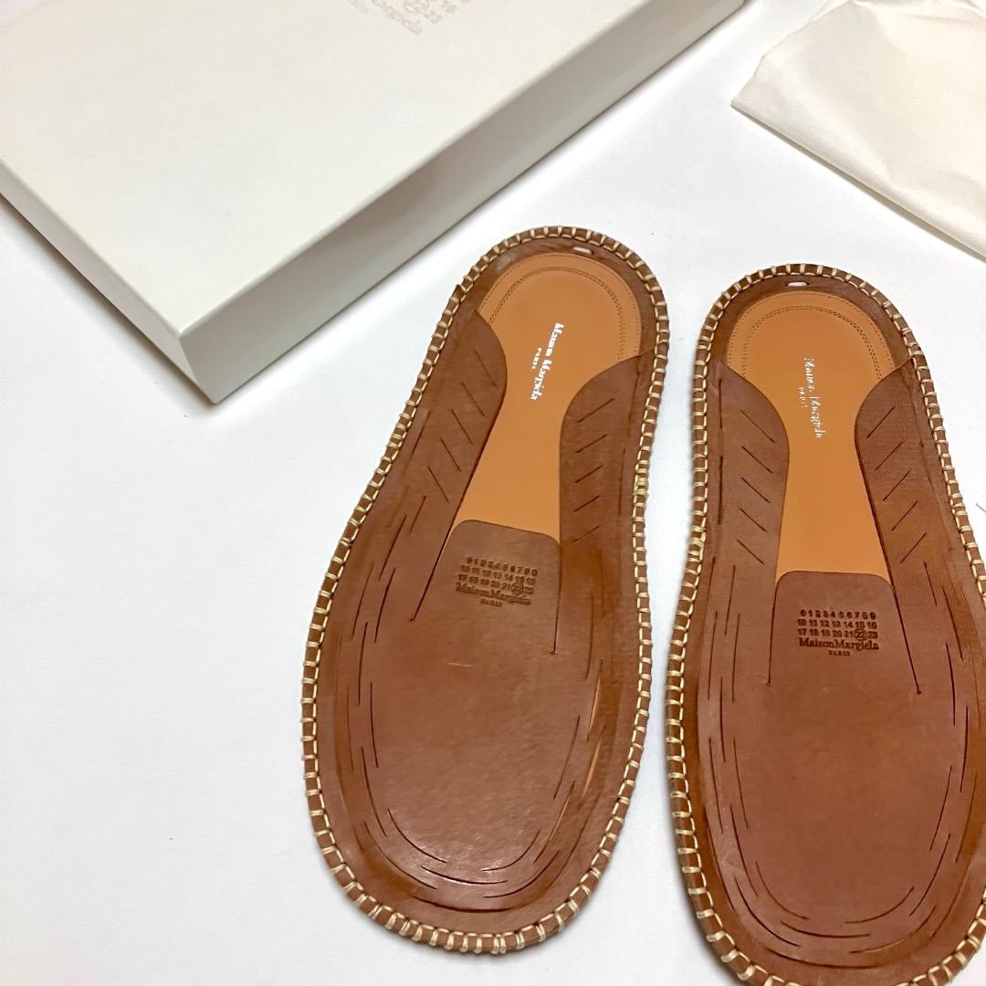 新品 42 マルジェラ 22ss ブランドロゴ スリッポン サンダル 17510