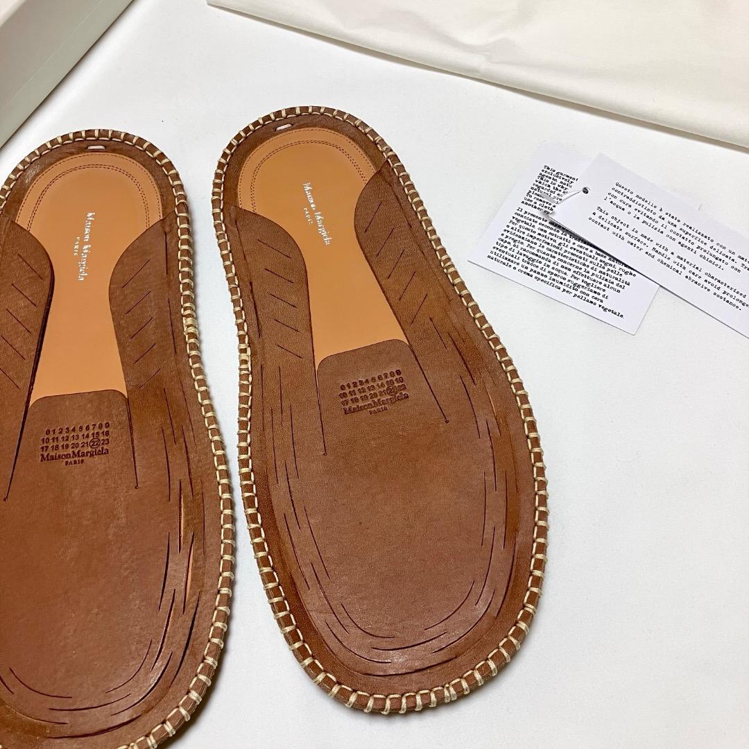 新品 42 マルジェラ 22ss ブランドロゴ スリッポン サンダル 17510