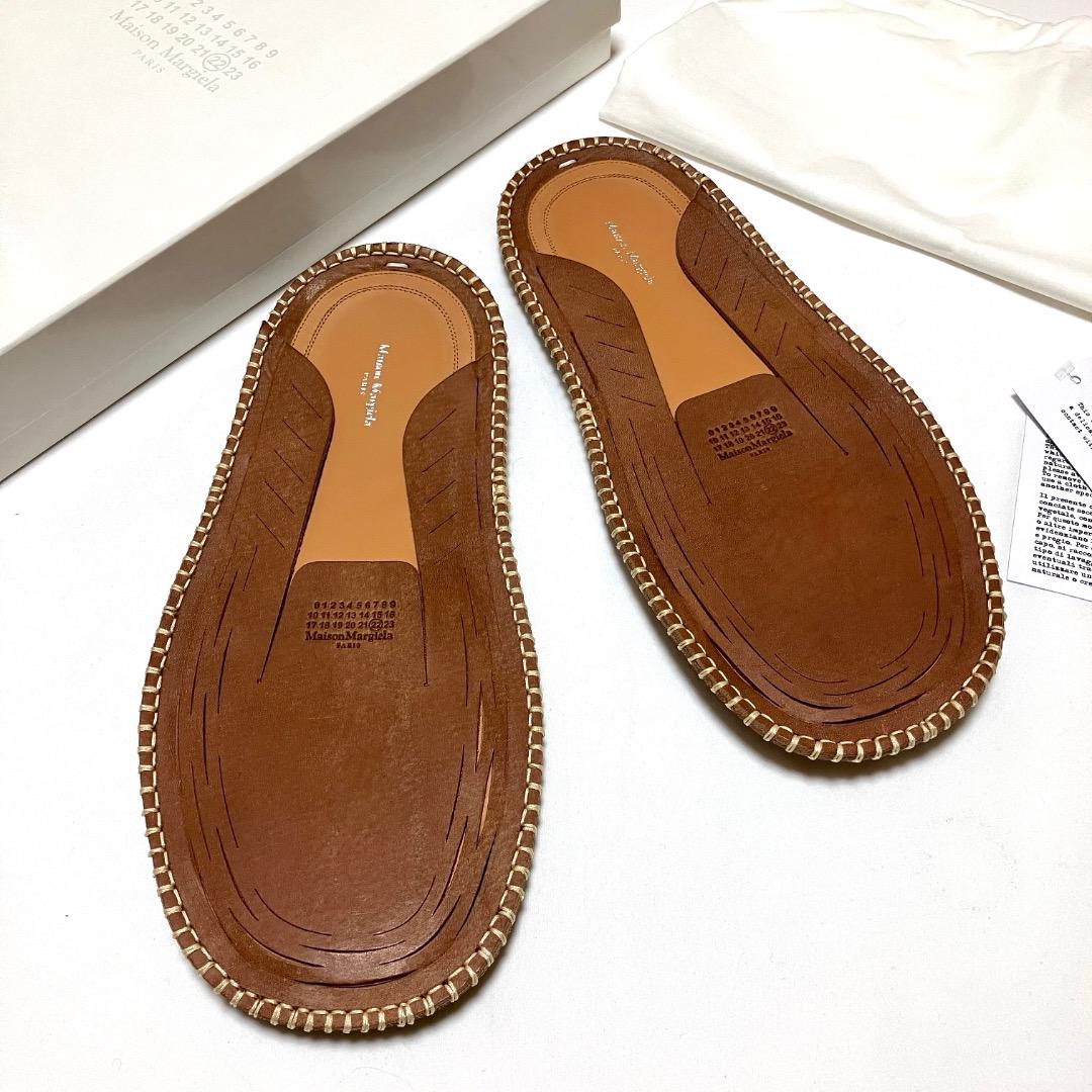 新品 42 マルジェラ 22ss ブランドロゴ スリッポン サンダル 17510