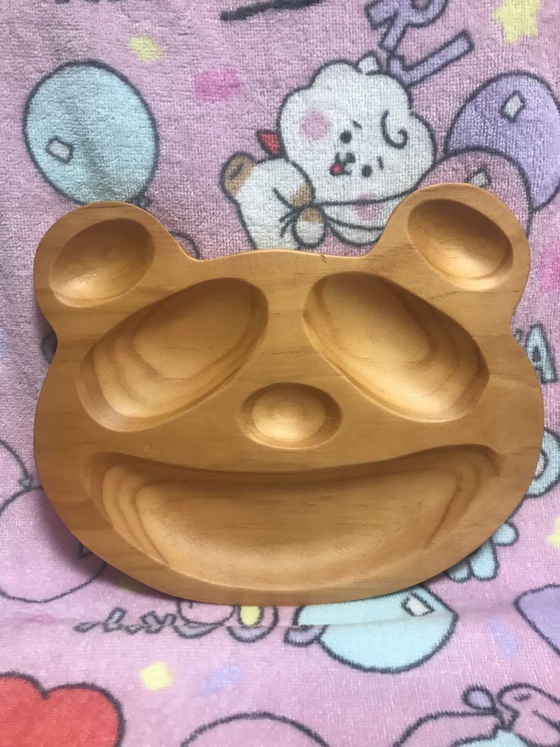 お値下げ★ハンドメイド♡パンダ型木製プレート子供用お皿可愛い❤︎