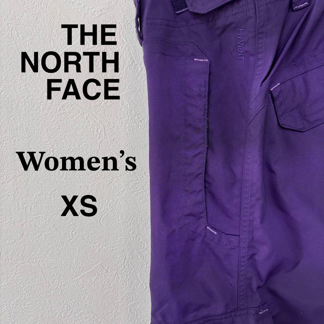 THE NORTH FACE☆スキーパンツ レディース　XS 刺繍ロゴ 紫色