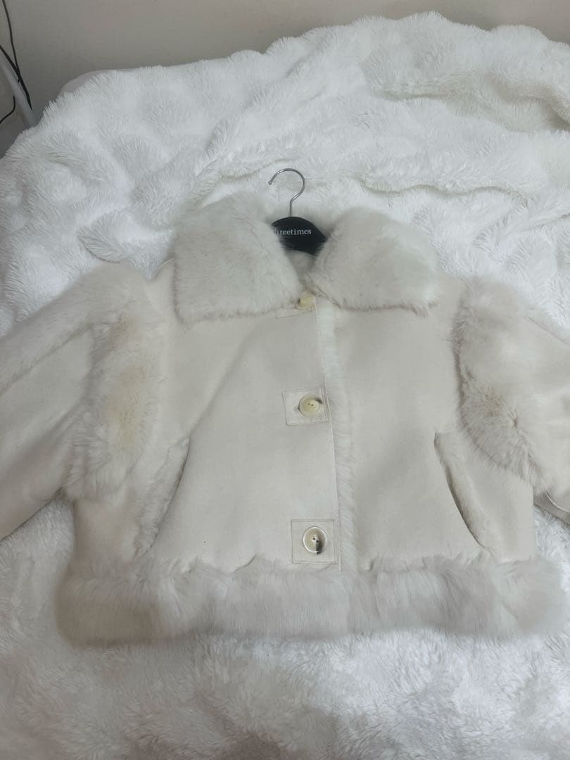 スリータイムズ threetimes bunny fur coat SIZE