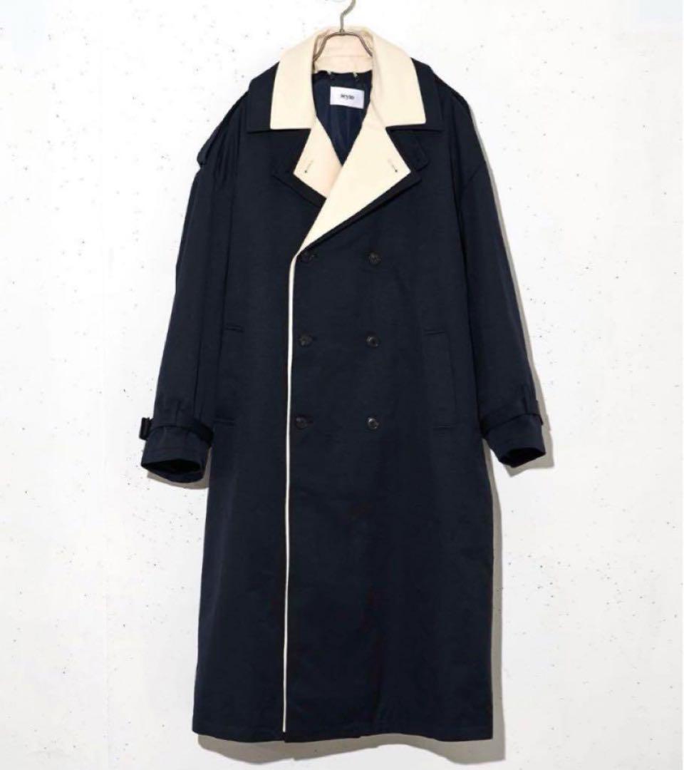 seyto ツートーンレイヤードコート