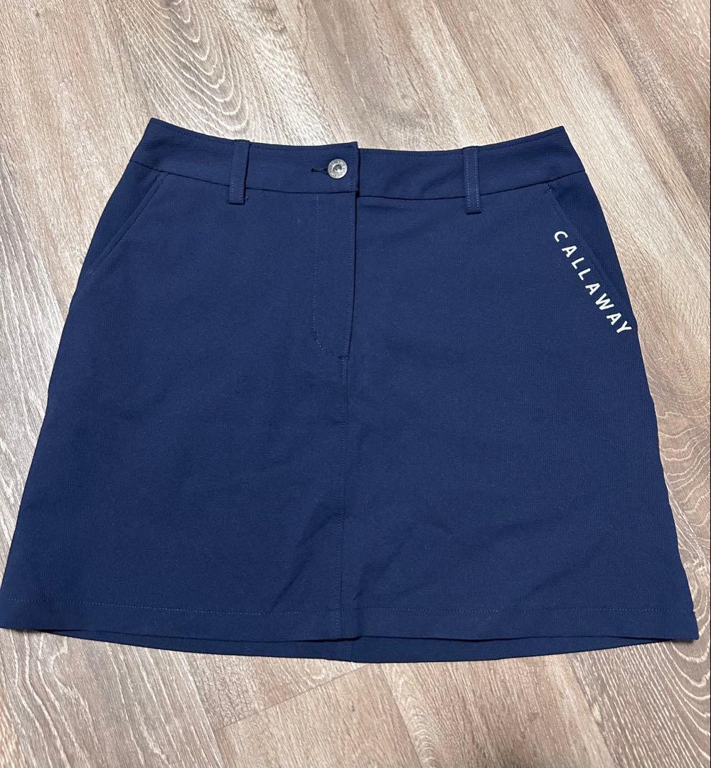 CALLAWAY 2WAYストレッチピケスカート ネイビーM Callaway Golf