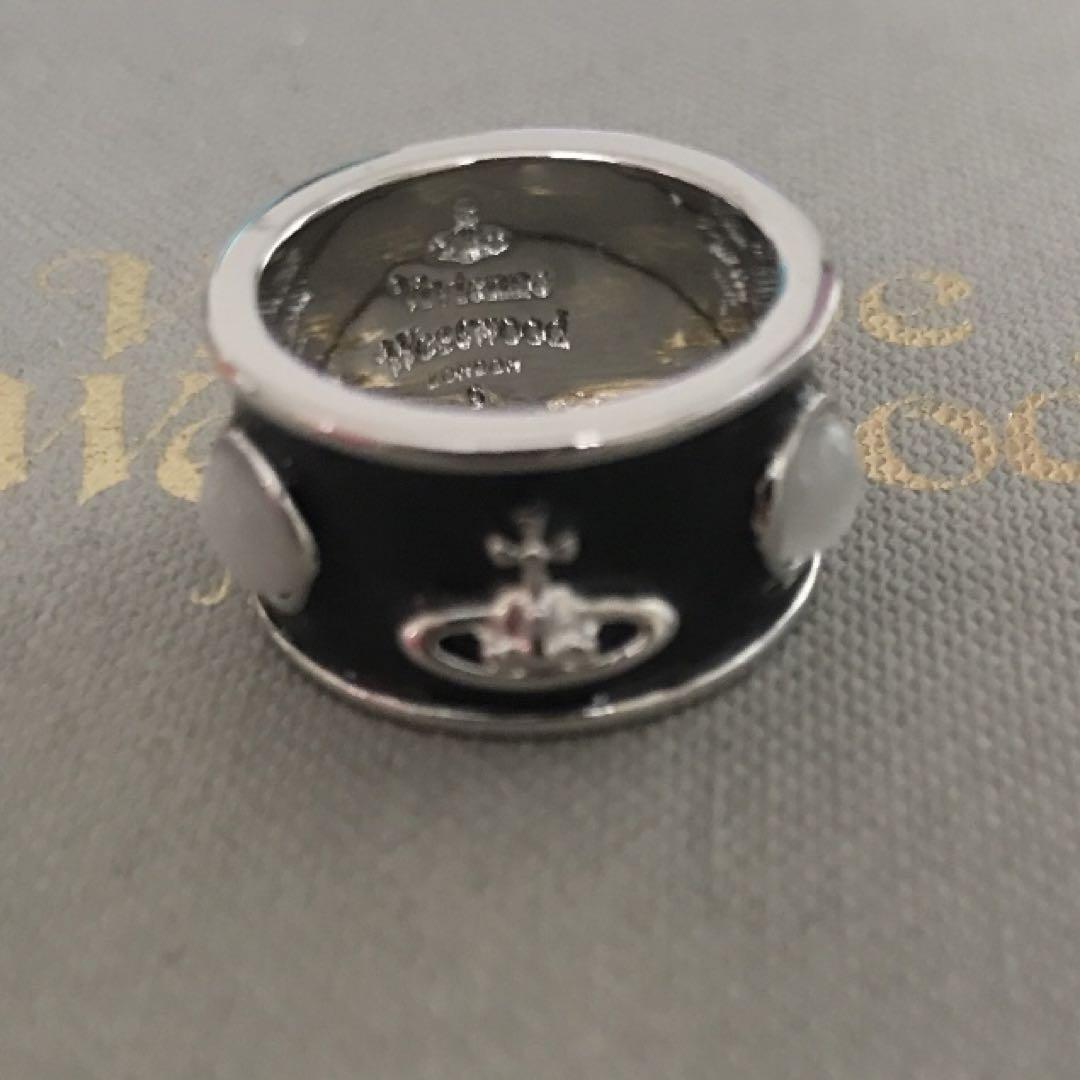 Vivienne Westwood キングリング　シルバー×ブラック　S ヴィヴィアン リングSサイズ ブラックシルバー - メルカリ